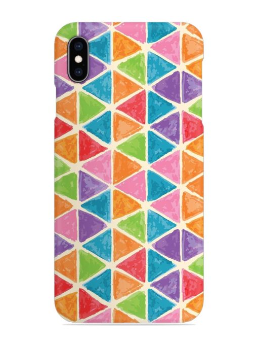 Seamless Colorful Isometric Snap Case for Apple Iphone Xs Max