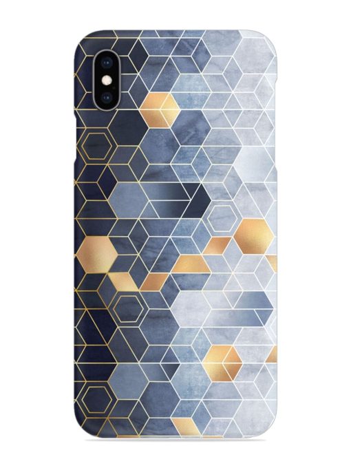 Geometric Abstraction Hexagons Snap Case for Apple Iphone Xs Max