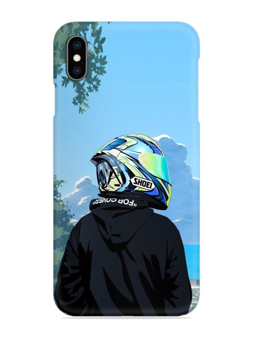 Rider With Helmet Snap Case for Apple Iphone Xs Max