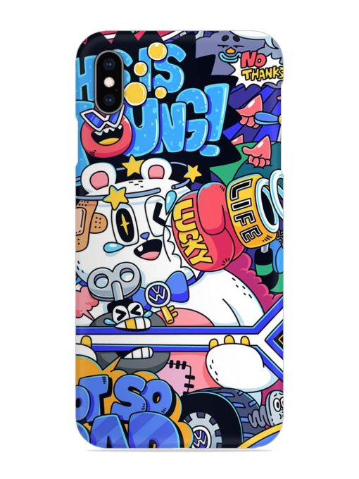 Universal Doodle Snap Case for Apple Iphone Xs Max