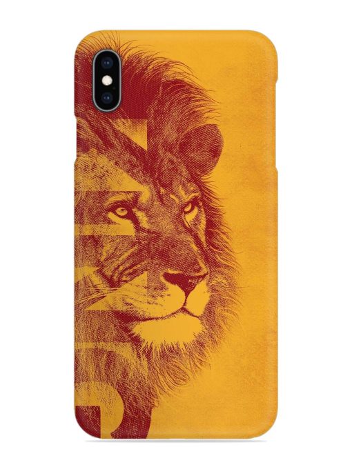 Gold Lion Crown Art Snap Case for Apple Iphone Xs Max Zapvi