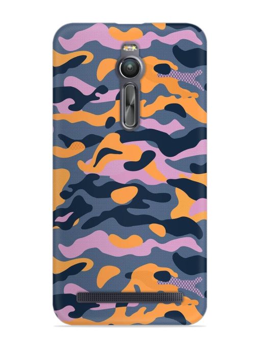 Camouflage Army Military English Orange Art Snap Case for Asus Zenfone 2