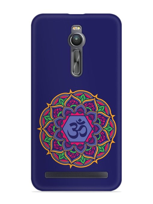 Om Mandala Art Blue Snap Case for Asus Zenfone 2