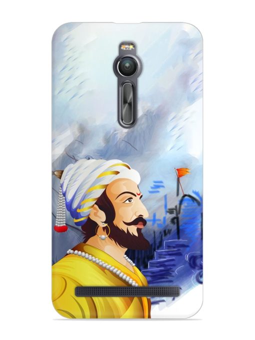 Shivaji Maharaj Color Paint Art Snap Case for Asus Zenfone 2 Zapvi