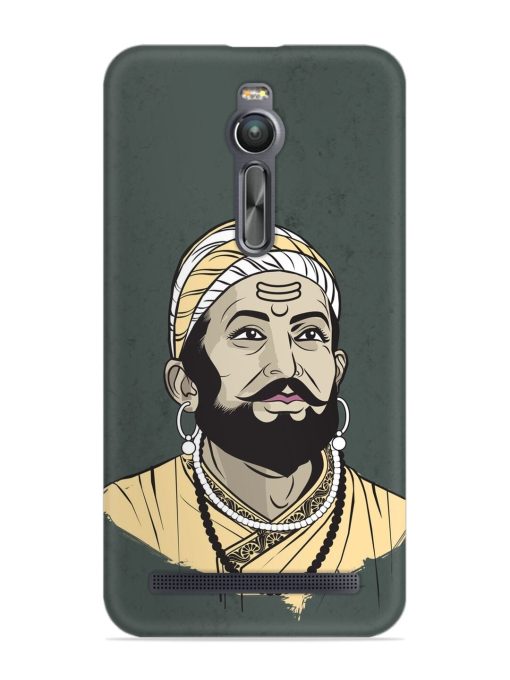 Shivaji Maharaj Vector Art Snap Case for Asus Zenfone 2 Zapvi