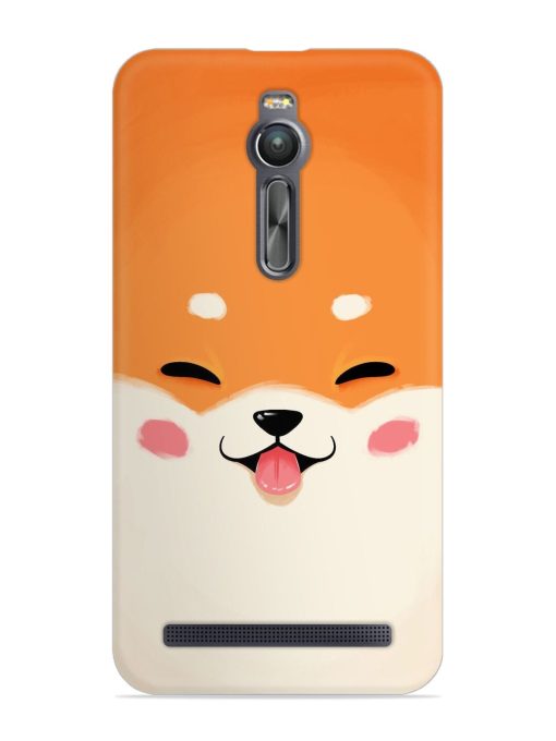 Cute Dog Face Vector Snap Case for Asus Zenfone 2