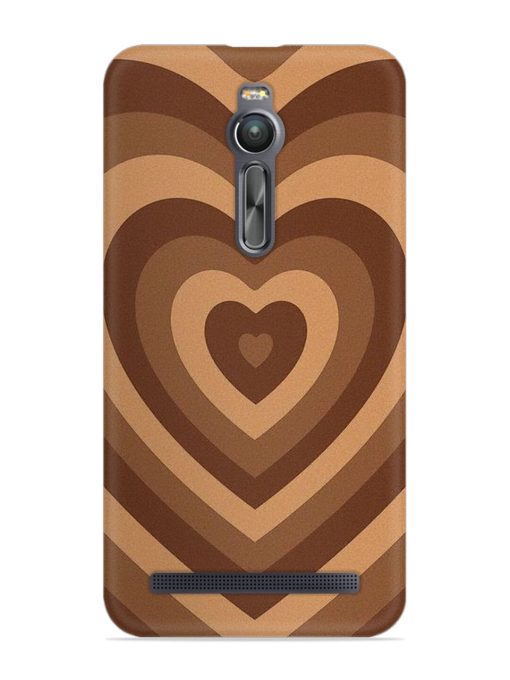 Brown Heart Snap Case for Asus Zenfone 2 Zapvi