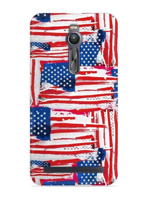 Usa Flag Seamless Snap Case for Asus Zenfone 2 Zapvi