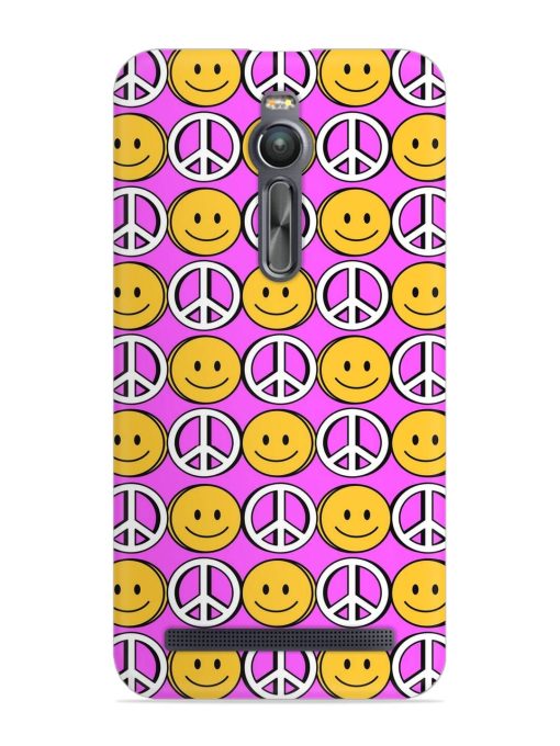 Smiley Face Peace Snap Case for Asus Zenfone 2 Zapvi