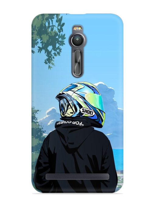 Rider With Helmet Snap Case for Asus Zenfone 2 Zapvi