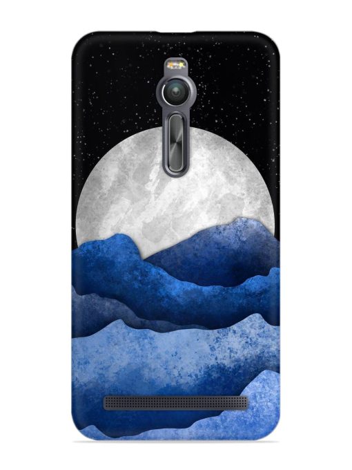 Full Moon Mountain Vector Snap Case for Asus Zenfone 2 Zapvi