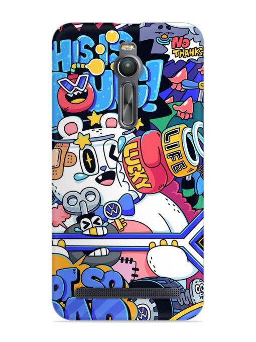 Universal Doodle Snap Case for Asus Zenfone 2 Zapvi