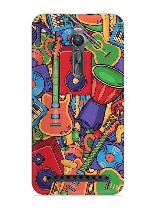 Colorful Music Art Snap Case for Asus Zenfone 2