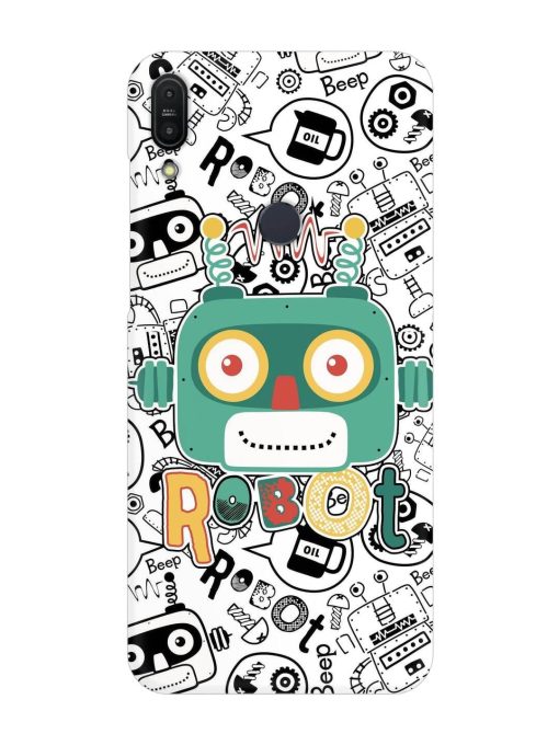 Robot Modern Seamless Pattern Snap Case for Asus Zenfone Max Pro M1 Zb601Kl Zapvi