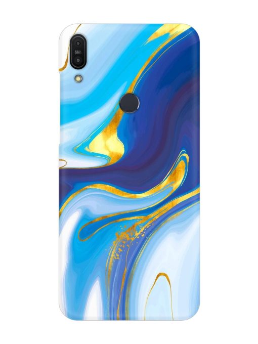 Watercolor Background With Golden Foil Snap Case for Asus Zenfone Max Pro M1 Zb601Kl