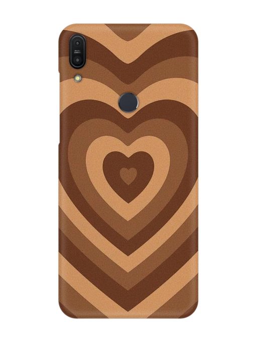 Brown Heart Snap Case for Asus Zenfone Max Pro M1 Zb601Kl Zapvi