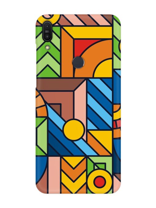 Colorful Geometric Snap Case for Asus Zenfone Max Pro M1 Zb601Kl