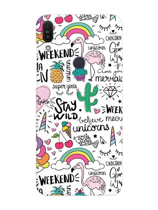 Unicorn Ice Cream Snap Case for Asus Zenfone Max Pro M1 Zb601Kl Zapvi