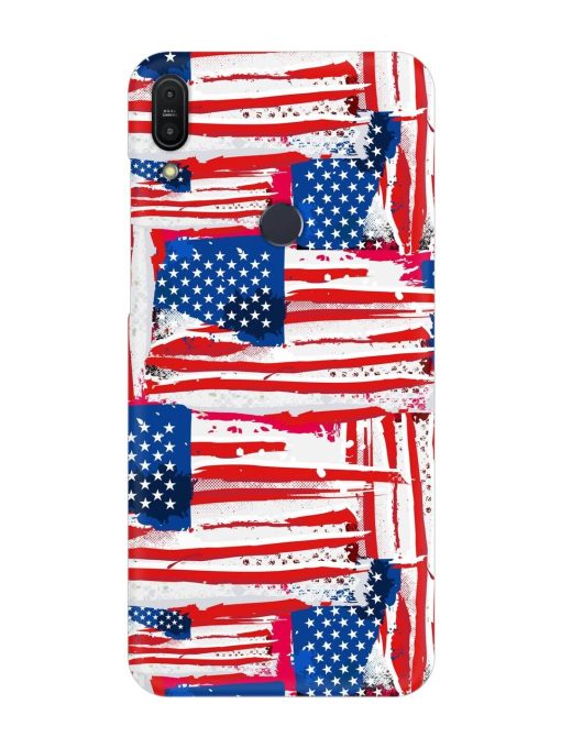 Usa Flag Seamless Snap Case for Asus Zenfone Max Pro M1 Zb601Kl