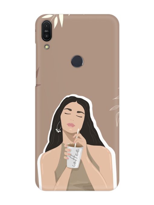 Girl With Coffee Snap Case for Asus Zenfone Max Pro M1 Zb601Kl Zapvi