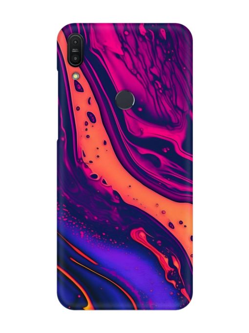 Fluid Blue Pink Art Snap Case for Asus Zenfone Max Pro M1 Zb601Kl