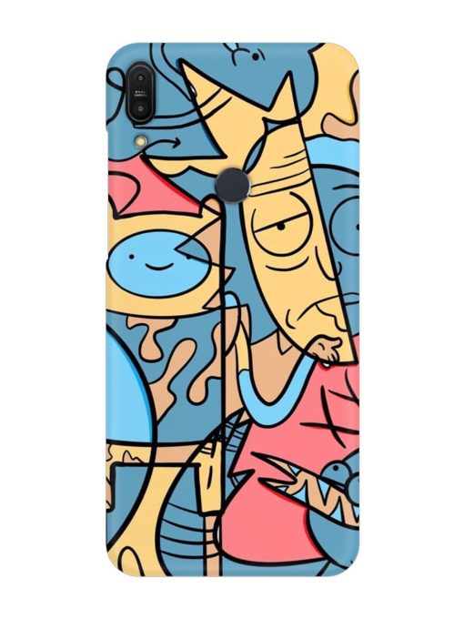 Silly Face Doodle Snap Case for Asus Zenfone Max Pro M1 Zb601Kl Zapvi