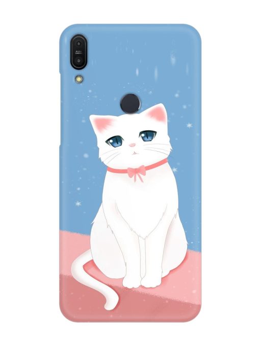 Cute White Cat Snap Case for Asus Zenfone Max Pro M1 Zb601Kl Zapvi