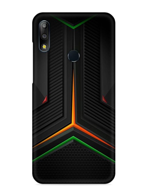 Orange Triangle Light Snap Case for Asus Zenfone Max Pro M2 Zapvi