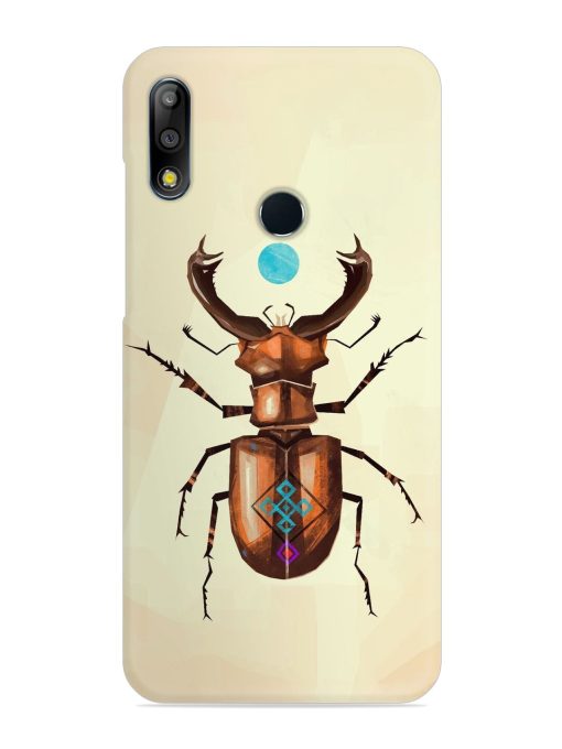 Stag Beetle Vector Snap Case for Asus Zenfone Max Pro M2 Zapvi