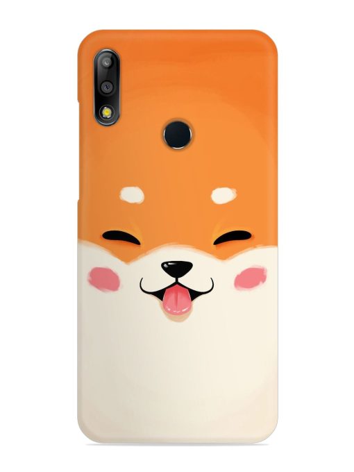 Cute Dog Face Vector Snap Case for Asus Zenfone Max Pro M2