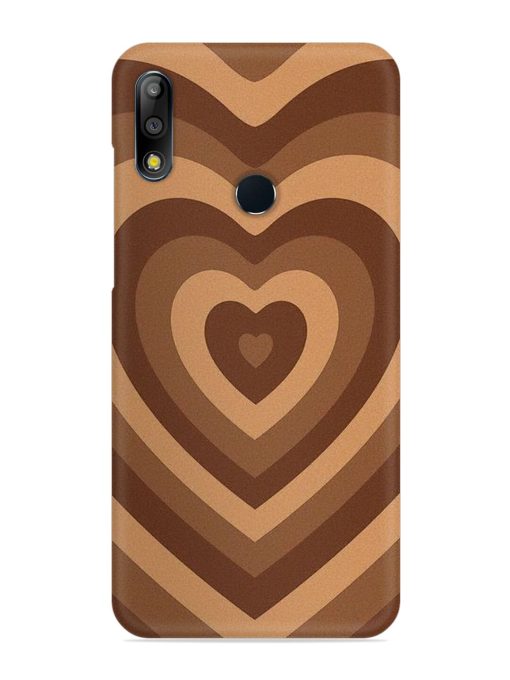 Brown Heart Snap Case for Asus Zenfone Max Pro M2