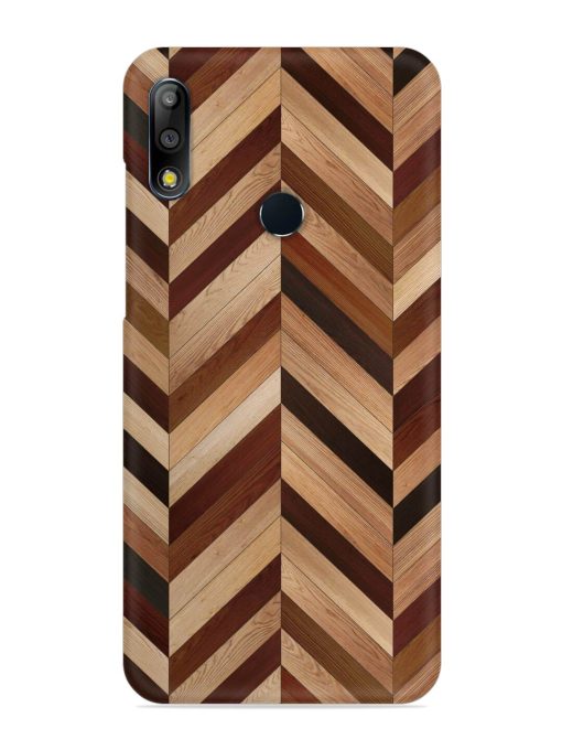 Seamless Wood Parquet Snap Case for Asus Zenfone Max Pro M2 Zapvi