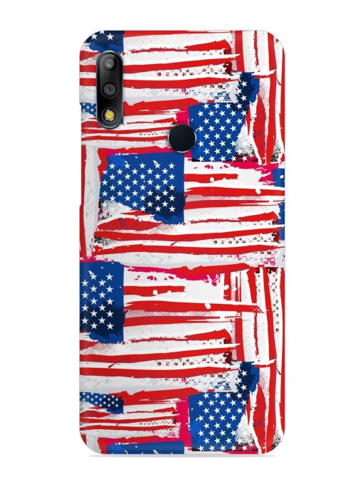 Usa Flag Seamless Snap Case for Asus Zenfone Max Pro M2 Zapvi