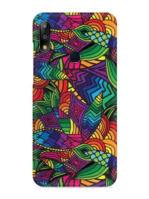 Abstract Multicolor Seamless Snap Case for Asus Zenfone Max Pro M2 Zapvi