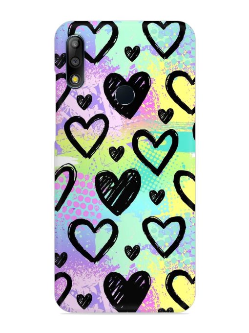 Bright Pattern Hearts Snap Case for Asus Zenfone Max Pro M2