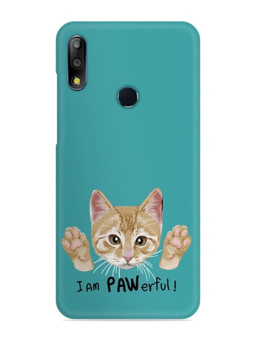 Typography Slogan Cat Snap Case for Asus Zenfone Max Pro M2