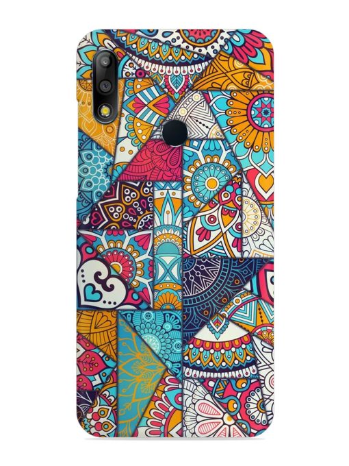 Patchwork Pattern Vintage Snap Case for Asus Zenfone Max Pro M2