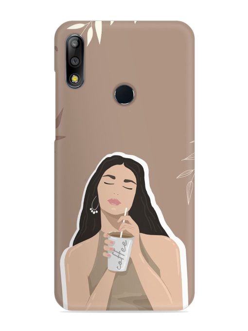 Girl With Coffee Snap Case for Asus Zenfone Max Pro M2