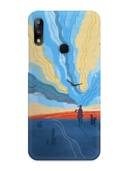 Minimal Abstract Landscape Snap Case for Asus Zenfone Max Pro M2