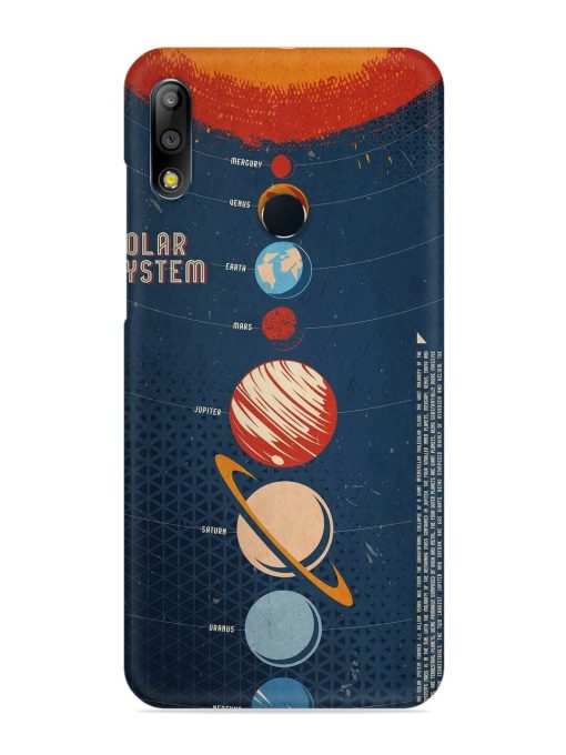 Solar System Vector Snap Case for Asus Zenfone Max Pro M2 Zapvi