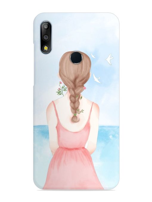 Watercolor Girl Vector Snap Case for Asus Zenfone Max Pro M2 Zapvi