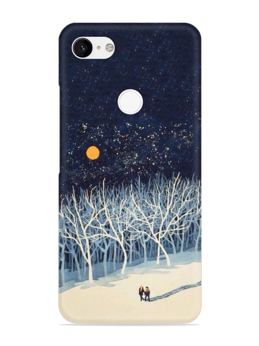 Full Moon Snowshoe Tour Snap Case for Google Pixel 3 Xl Zapvi