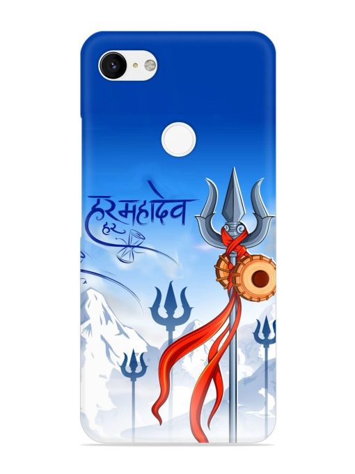 Har Har Mahadev Trishul Snap Case for Google Pixel 3 Xl Zapvi