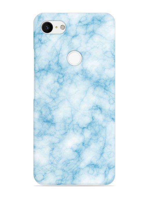 Blue White Natural Marble Snap Case for Google Pixel 3 Xl Zapvi