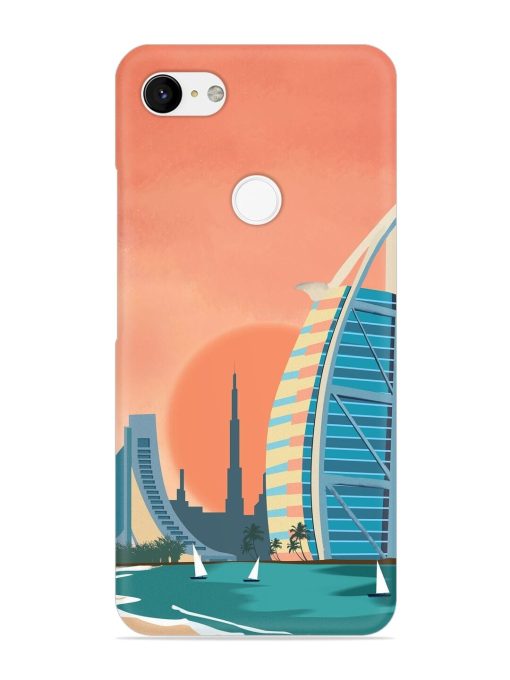 Dubai Architectural Scenery Snap Case for Google Pixel 3 Xl Zapvi