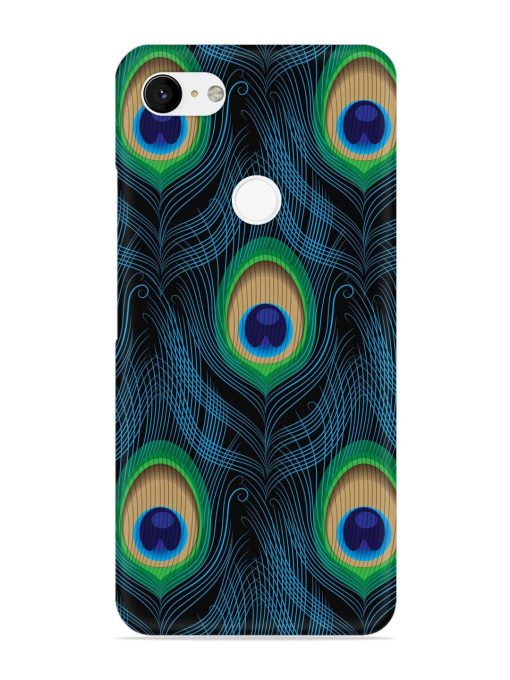 Seamless Pattern Peacock Snap Case for Google Pixel 3 Xl Zapvi