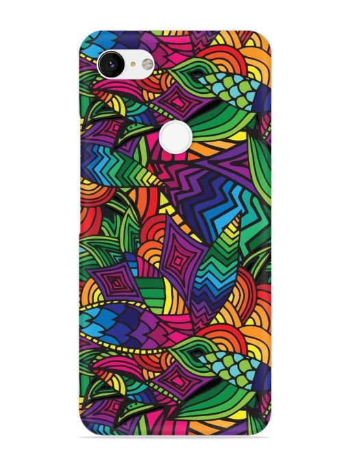 Abstract Multicolor Seamless Snap Case for Google Pixel 3 Xl Zapvi