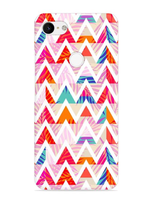 Abstract Triangle Background Snap Case for Google Pixel 3 Xl Zapvi