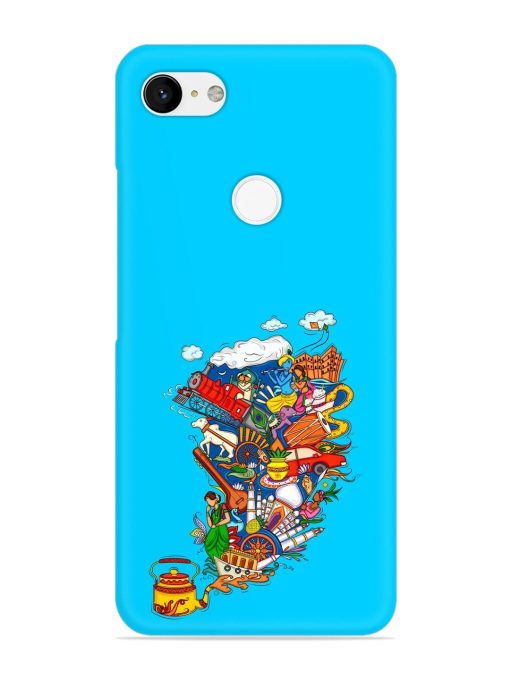 Vector Design Indian Snap Case for Google Pixel 3 Xl Zapvi