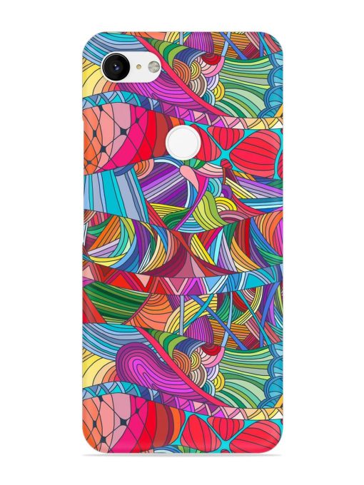 Seamless Patterns Hand Drawn Snap Case for Google Pixel 3 Xl Zapvi